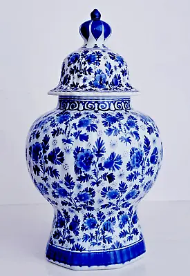 Buy Royal Delft Porceleyne Fles - Ginger Jar Lidded Vase Excellent The Original Blue • 261.39£