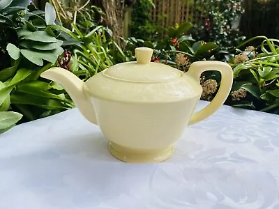 Buy Vintage Woods Ware Jasmine Teapot 1 Pint England Custard Yellow Circa 1950s • 35£