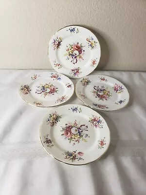 Buy Vtg Set Of 4 Small 6  Plates Hammersley & Co Floral Bone China Made In England • 17.06£