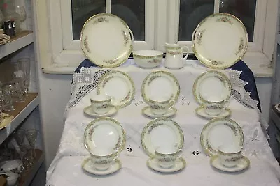 Buy Gorgeous Vintage Noritake  China Tea Set 22 Pieces Floral Immaculate 1930's • 60£