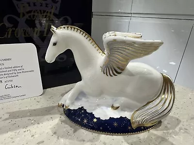 Buy Royal Crown Derby PEGASUS MYTHICAL BEAST Paperweight Ltd Ed No 808/1750 1st • 100£