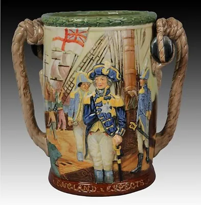 Buy Royal Doulton NELSON LOVING CUP JUG / Noke & Fenton 1935 LtEd 358/600 Excellent! • 1,244.15£