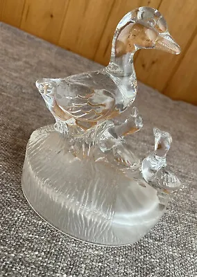 Buy Cristal D'Arques France Lead Crystal Glass 3 Ducks Family Ornamental Figure 14cm • 17.50£