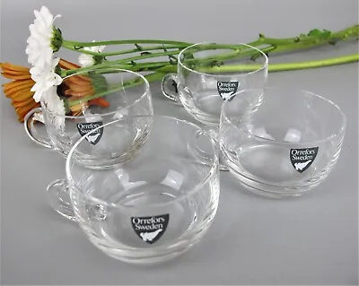 Buy ORREFORS Punch Glasses Cups X 4. Jan Johanson CARLSHAMM Crystal Glass. VTG 80ml • 29.99£