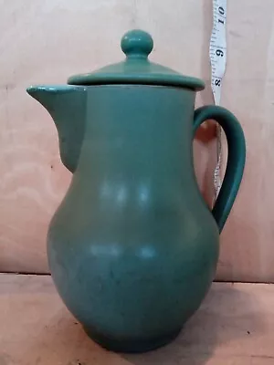 Buy Langley Pottery / Lovatt's Langley Ware Heavy Ironstone Green Coffee Pot 8.5 “ • 11.99£