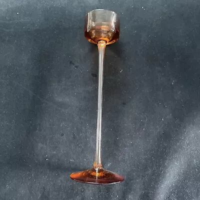 Buy Vintage Glass Wedgewood Candlestick ‘Brancaster’ Orange 28 Cm • 25£