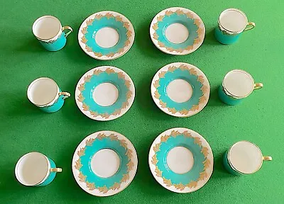 Buy Aynsley China Thos Goode & Co Ltd - 6x Coffee Cups And Saucers • 49.99£