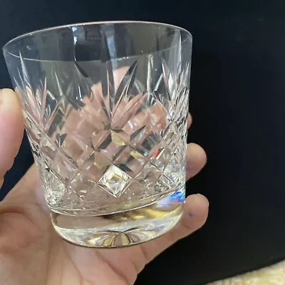 Buy WEBB CORBETT Lead Crystal  Cut Glass Smaller Whisky Tumbler 7.5 Cm • 14.99£