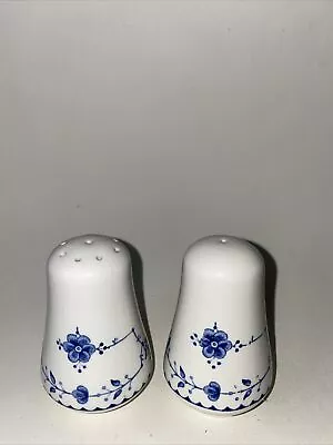 Buy Furnivals Denmark Blue English Ironstone Salt & Pepper Shakers Made In England • 15£