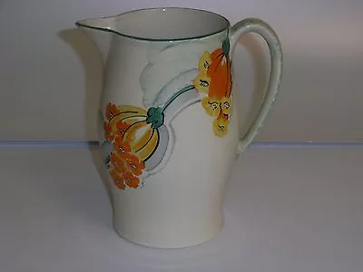 Buy Grays Pottery Art Deco Lemonade Jug - Hand Painted With Unusual Flowers. • 42£