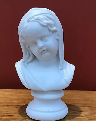 Buy Victorian Parian (Parianware) Busts Of The Crying Child After Francois Roubiliac • 49.95£