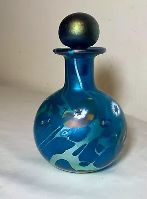 Buy Vintage Carl Radke Blown Studio Art Glass Millifiore Iridescent Perfume Bottle • 220.99£