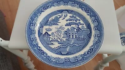 Buy 4 X 10  Early Wedgwood *Willow  Pattern  Dinner Plates. • 15£