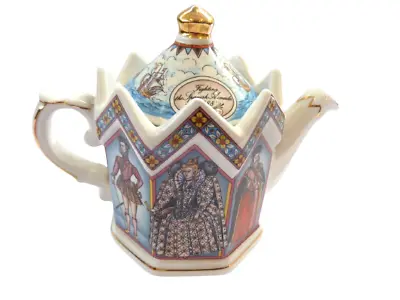 Buy Vintage James Sadler Teapot Fighting The Spanish Amada 1588 Charity Listing • 19.99£