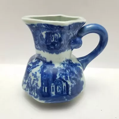 Buy Vtg Victoria Ware Ironstone Flow Blue Style China Pitcher Creamer 6 Inches  • 23.65£
