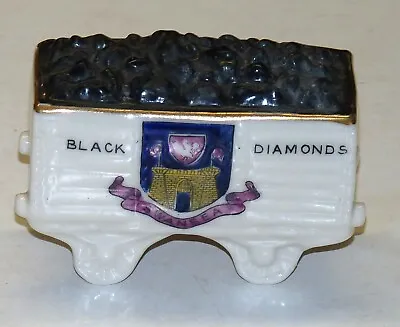Buy Crested China Coal Mining Colliery Truck Of Coals - Swansea R&M Garfield Pottery • 5.15£