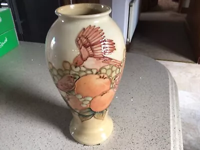 Buy Walter Moorcroft Initialled Wm Finches Pattern Large Vase By Sally Tuffin 1990 • 360£