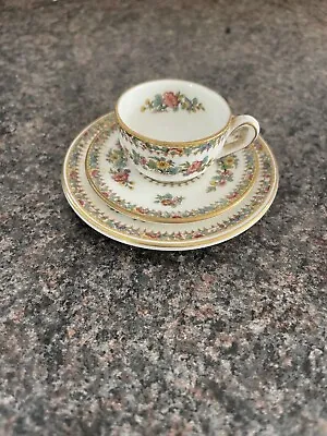 Buy Vintage Coalport Bone China Miniature Ming Rose Trio - Cup Saucer And Plate • 8£