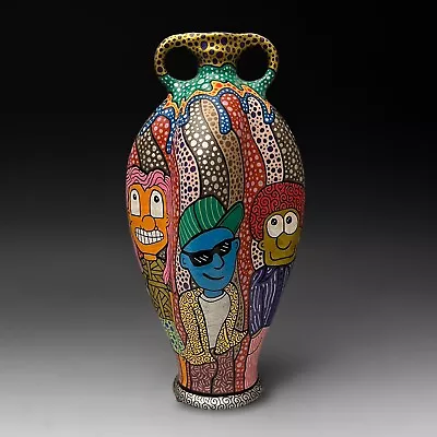 Buy Cartoon Vase - Ben Gufford Ceramics - North Carolina Pottery • 144.44£