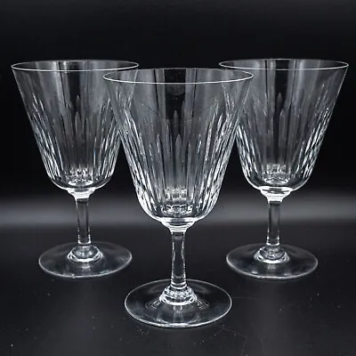 Buy Baccarat Crystal Orleans Water Goblet Large Wine Glasses 6  Set Of 3 FREE SHIP • 216.95£