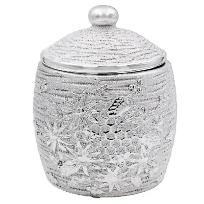 Buy Silver Art Bling Bees  Storage Container Jar With Lid • 9.95£