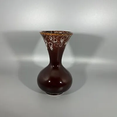 Buy Vintage Kernewek Pottery Dripware Vase Brown Cornwall  • 15£