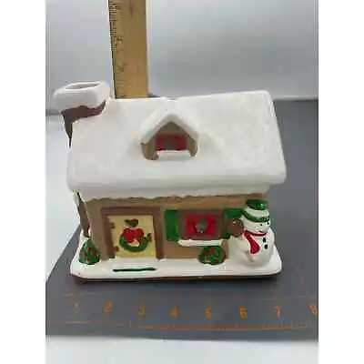 Buy VTG 1984 Wicks N Sticks Christmas Decorative Tea Light Ceramic House • 18.24£