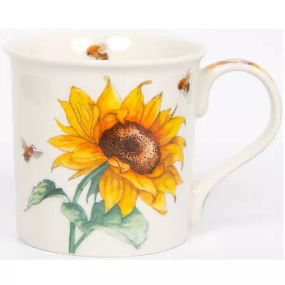 Buy Sunflower & Bee Fine China Mug - Brand New & Boxed • 8.99£