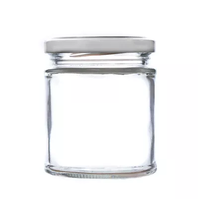 Buy 96 X 190ml Round Glass Jam Jars & Lids Preserves Honey Pickle Chutney 8oz Deluxe • 53.89£