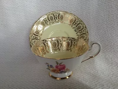 Buy Vintage Paragon Yellow & Gold Floral Cabinet Cup & Saucer • 20£