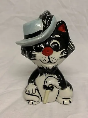 Buy LORNA BAILEY Pussketeer Cat Purrthos Art Deco Pottery Figurine Rare Collectible • 49.99£