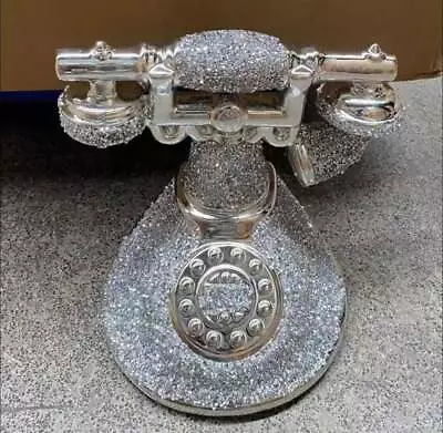 Buy New Stunning Telephone Sparkle Ornament Bling Crushed Diamond Retro Style Gift  • 26.99£