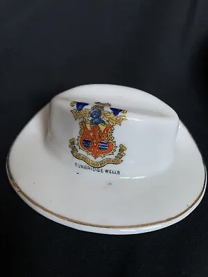 Buy Arcadian Crested China ~  Tunbridge Wells Colonial Hat  ~  VGC • 2.50£