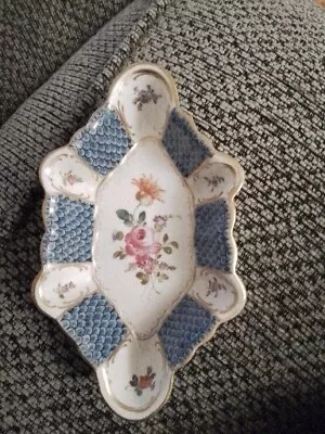 Buy Vintage Decorative Porcelain Small Trinket Dish Dresden Fine Bone China VGC • 9.99£