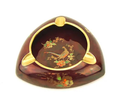 Buy Carlton Ware Rouge Royale - Asiatic Pheasant Ashtray - Made In England. • 48£