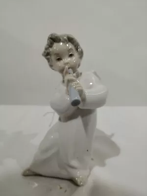 Buy Nao Lladro Figurine Angel With Flute • 21£