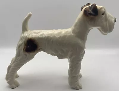 Buy Wire Haired Fox Terrier Pottery Dog Lovely Example • 14.99£