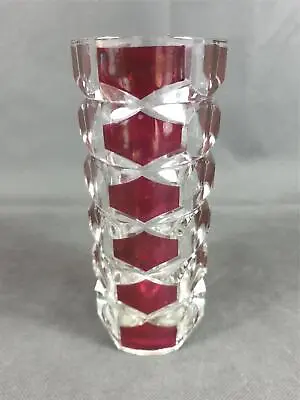 Buy Vintage 1960s 1970s French Luminarc Cranberry Art Glass Vase • 7.95£