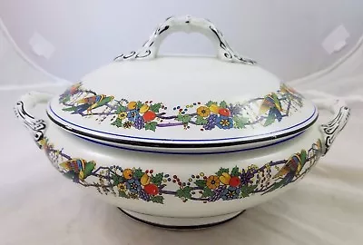 Buy Wilton Ware Birds Of Paradise China Covered Serving Dish Handles England Parrot  • 62.13£