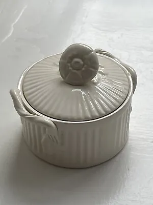 Buy Classic Leedsware Creamware Trinket Pot With Lid  • 5£
