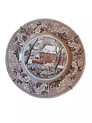 Buy JOHNSTON BROTHERS Thanksgiving Collector Plate Historic America Frozen Out 10.5  • 20.69£