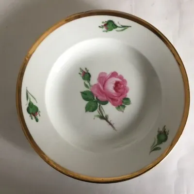Buy MEISSEN Gilded Rose Plate 1946-1947 • 28£