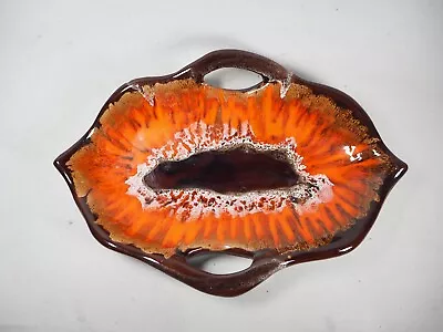 Buy Vintage Vallauris Pottery French Large Centerpiece Twin Handle Lava Bowl • 64.99£