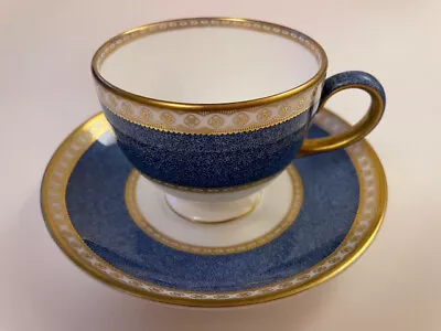 Buy 2 Wedgwood Bone China Powder Blue Ulander Cups And Saucers Pattern W2376 • 65£