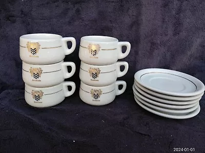 Buy Lovely Vintage Set Of 6 Porcelain Rombouts Coffee Cups & Saucers Thomas Germany • 28£