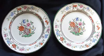 Buy Two Vintage Copeland Spode Plate   Chinese Rose    26cm Dia. Rd No 629599 • 4.99£