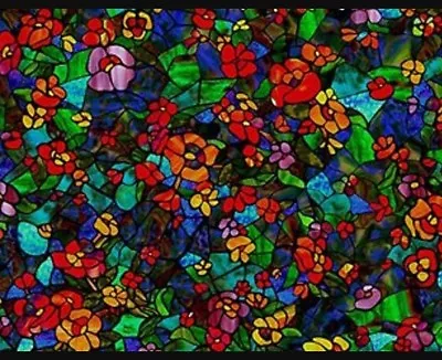 Buy Sticky Back Plastic Stained Glass 2mtr X 45cm Fablon Window Self Adhesive 0431 • 7.99£