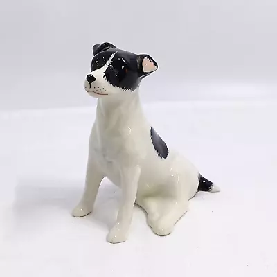Buy Vintage Jack Russell Dog Ornament / Sitting / Black And White • 4.99£