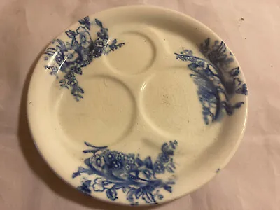 Buy Antique Blue Transfer Ware ~ Saucer For Condiments • 0.99£