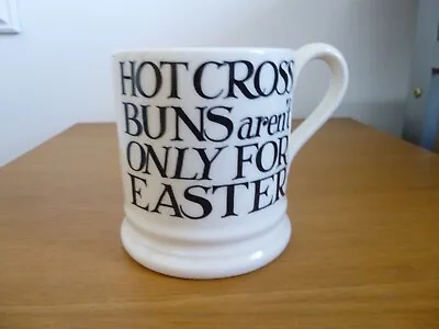 Buy Emma Bridgewater 1/2 Pint Mug Easter Black Toast Hot Cross Buns New • 19.99£